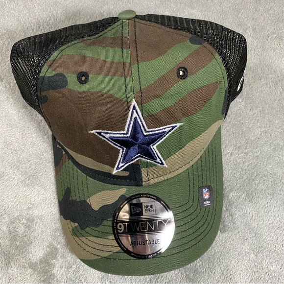 Dallas Cowboys Hat Trucker Camo NFL Football New Era 9Twenty SnapBack Adjustable - Picture 3 of 13